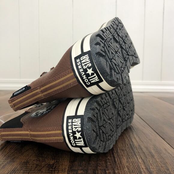 Converse Chuck Taylor All Star City Trek Waterproof Boot Men Size 10 Brown Black - Picture 11 of 14